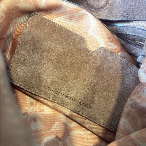 Lucky Brand Tan Suede Shoulder Bag, Brand new - Picture 5 of 5